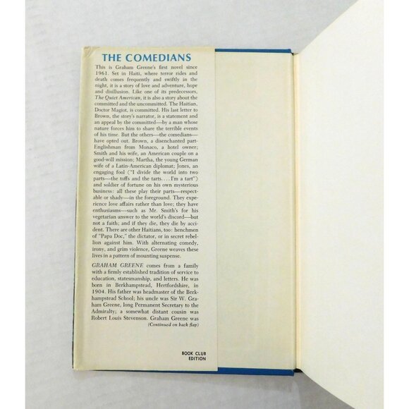 The Comedians By Graham Greene 1966 Hardback Jacket Club Edition - Picture 3 of 5